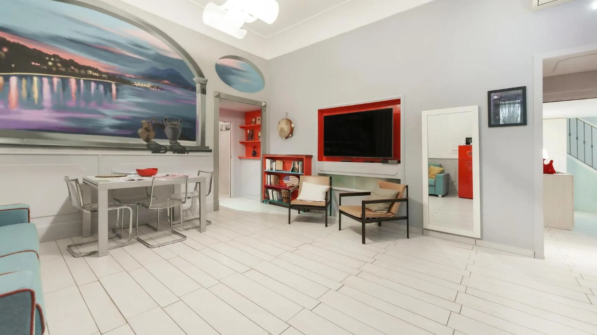 Art-Filled, Luxury Finished 2Br Escape In Vomero Apartment Naples 0*,